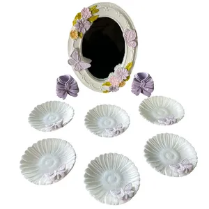 مجموعه ظروف هفت سین 9 پارچه مدل پروانه