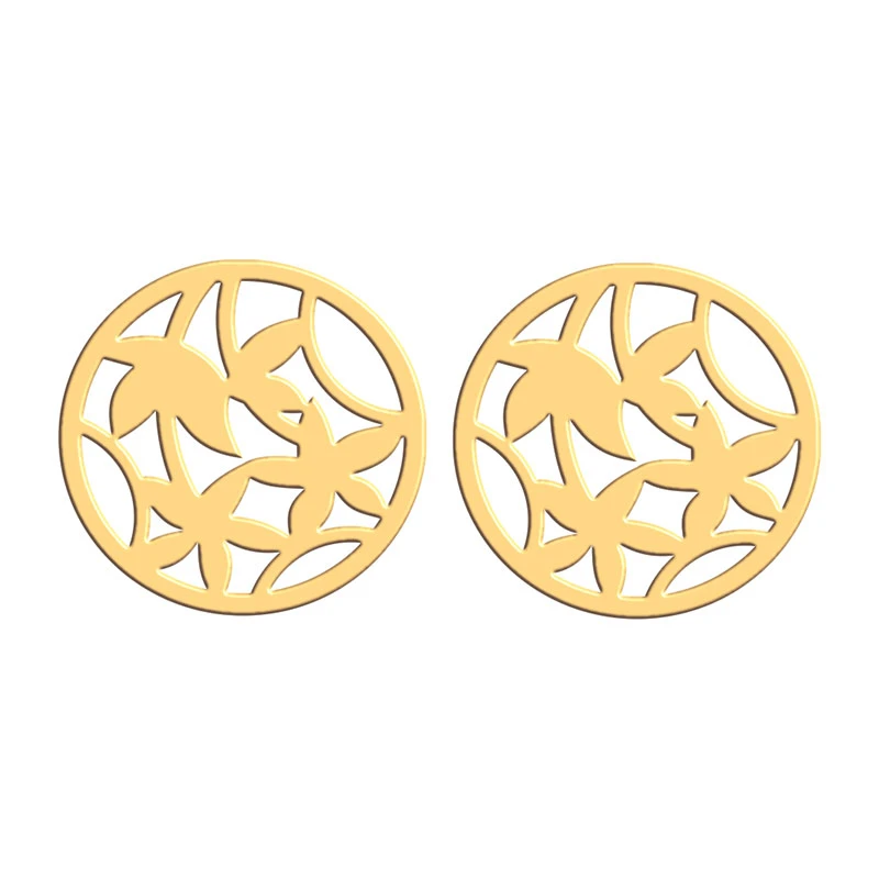 گوشواره طلا 18 عیار زنانه فرشته مدل گل WEL-000178