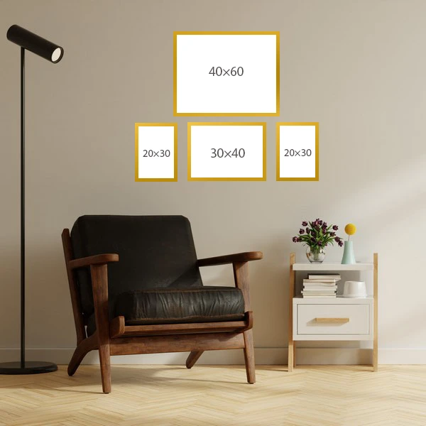 قاب عکس بکلیت مدل 215T مجموعه چهار عددی 