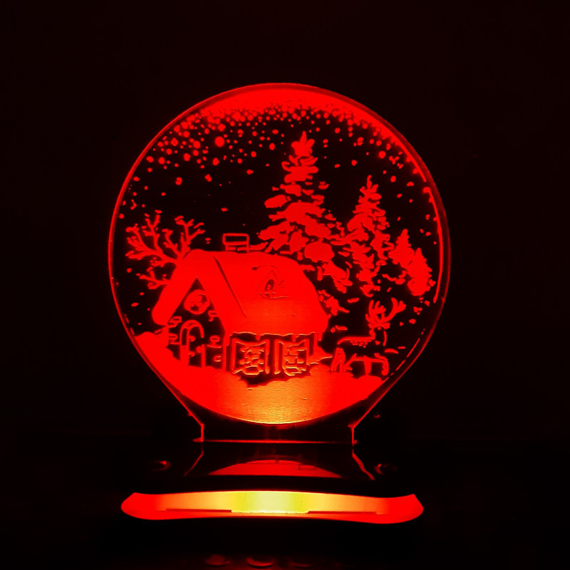 چراغ خواب مدل کلبه برفی