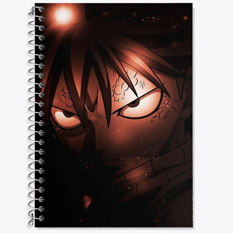 دفتر لغت 50 برگ خندالو مدل ناتسو انیمه فری تیل Fairy Tail کد 16465