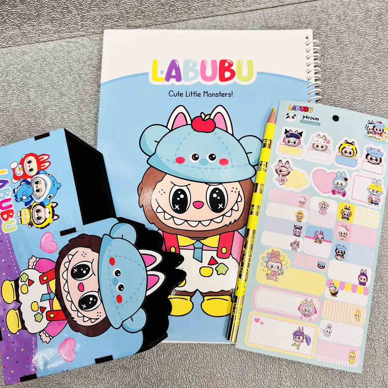 بسته لوازم تحریر مدل لبوبو کد 03 مجموعه 3 عددی