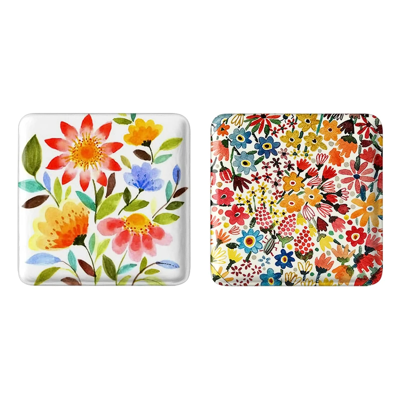 مگنت خندالو مدل گل گلی کد 22442245 مجموعه 2 عددی