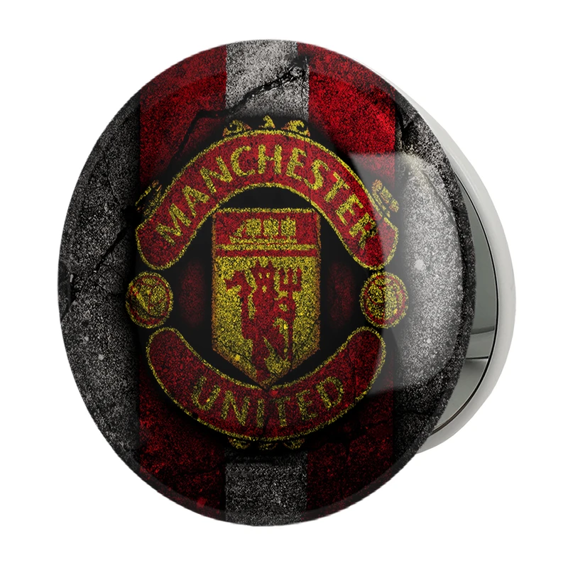 آینه جیبی خندالو طرح باشگاه منچستر یونایتد مدل تاشو کد 26481 