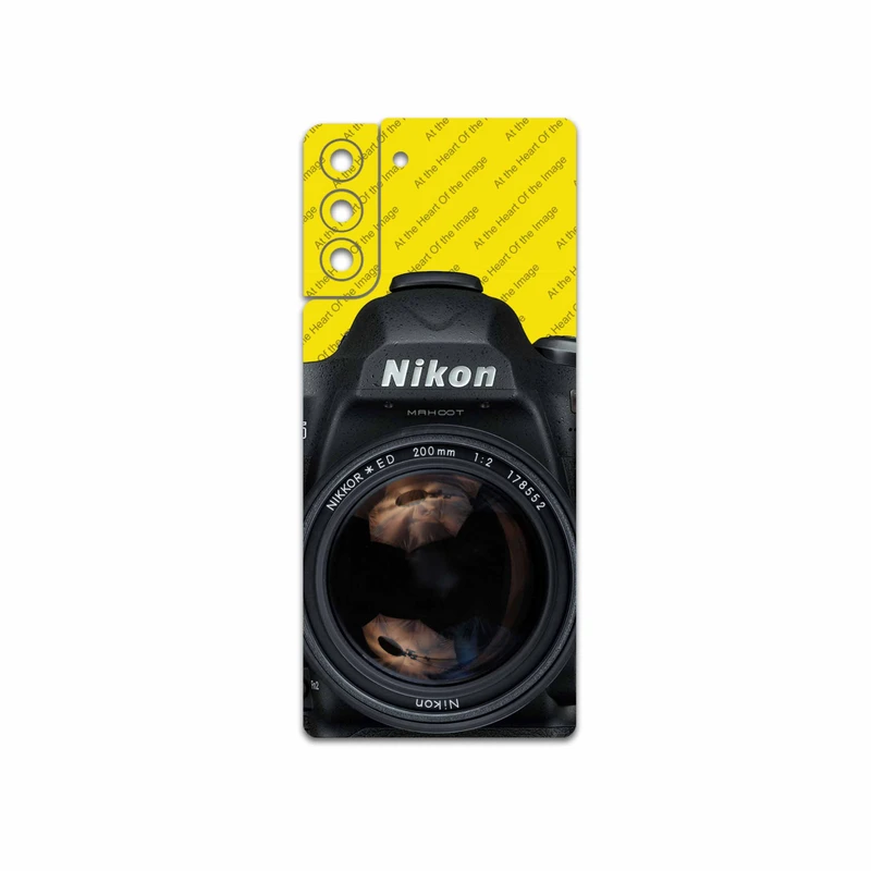برچسب پوششی ماهوت مدل Nikon-Logo مناسب برای گوشی موبایل سامسونگ Galaxy S21 Plus 5G