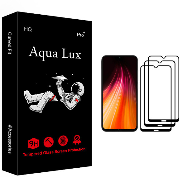 محافظ صفحه نمایش آکوا لاکس مدل +Pro مناسب برای گوشی موبایل شیائومی Redmi Note 8 بسته سه عددی