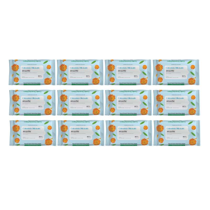 دستمال مرطوب بیول مدل Calendula مجموعه 12 عددی