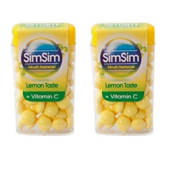 قرص خوشبو کننده دهان سیم سیم مدل لیمو مجموعه 2 عددی