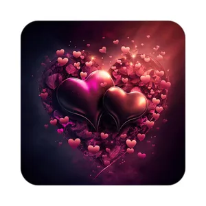 زیر لیوانی کاکتی مدل عاشقانه کد mp10409