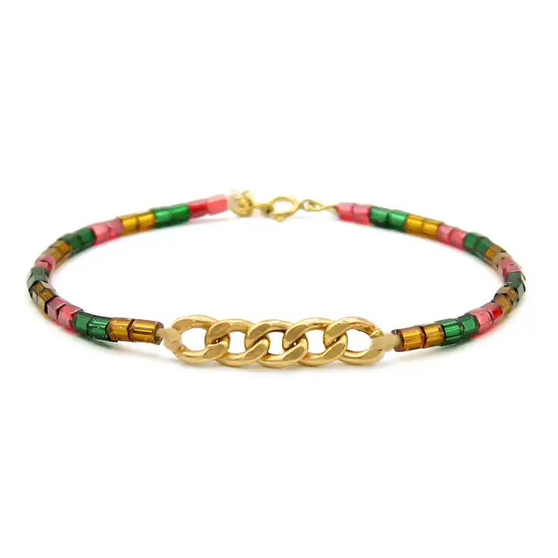 دستبند طلا 18 عیار زنانه مانچو مدل bfgs020