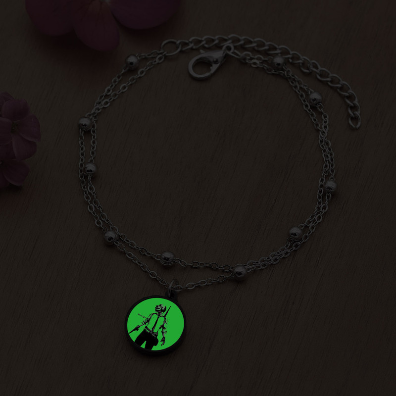 پابند زنانه ناکسیگو مدل شب تاب طرح پابجی کد LB7422 پابند زنانه ناکسیگو مدل شب تاب طرح پابجی کد LB7422