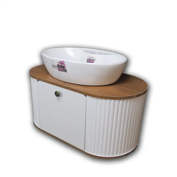 ست کابینت و روشویی مدل آنتیک به همراه باکس و آینه