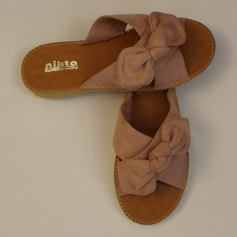 صندل زنانه نیکتا مدل پاپیون کد 708KLBS