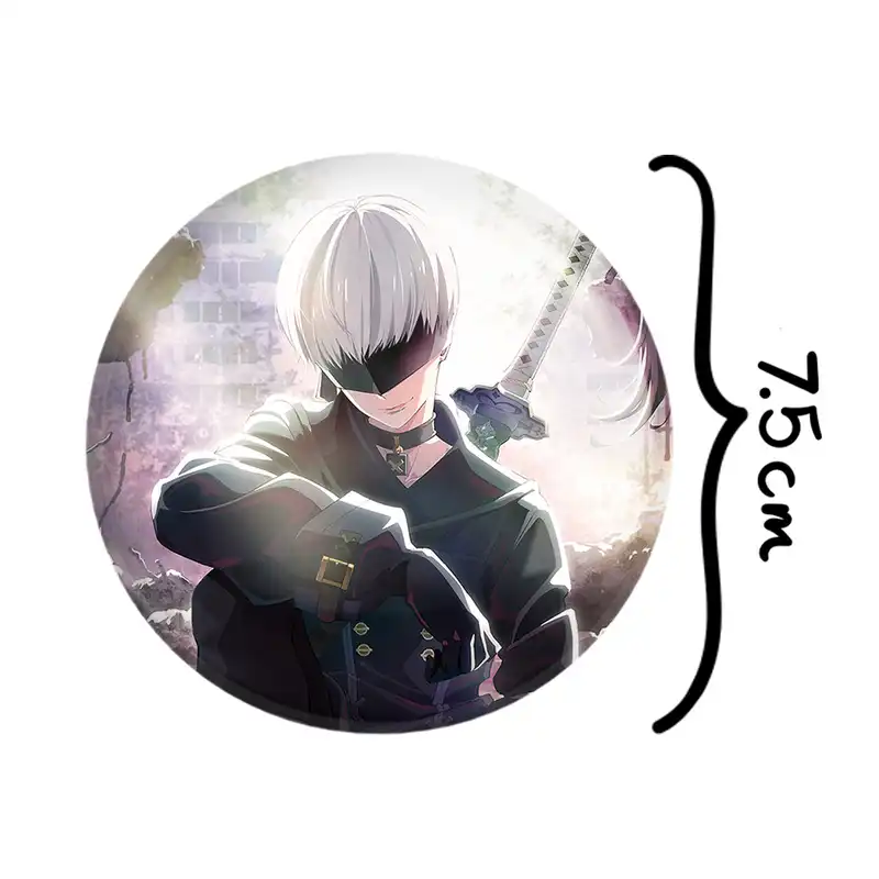 آینه جیبی خندالو مدل انیمه نیر اتوماتا Nier Automata ver 1.1a کد 27465