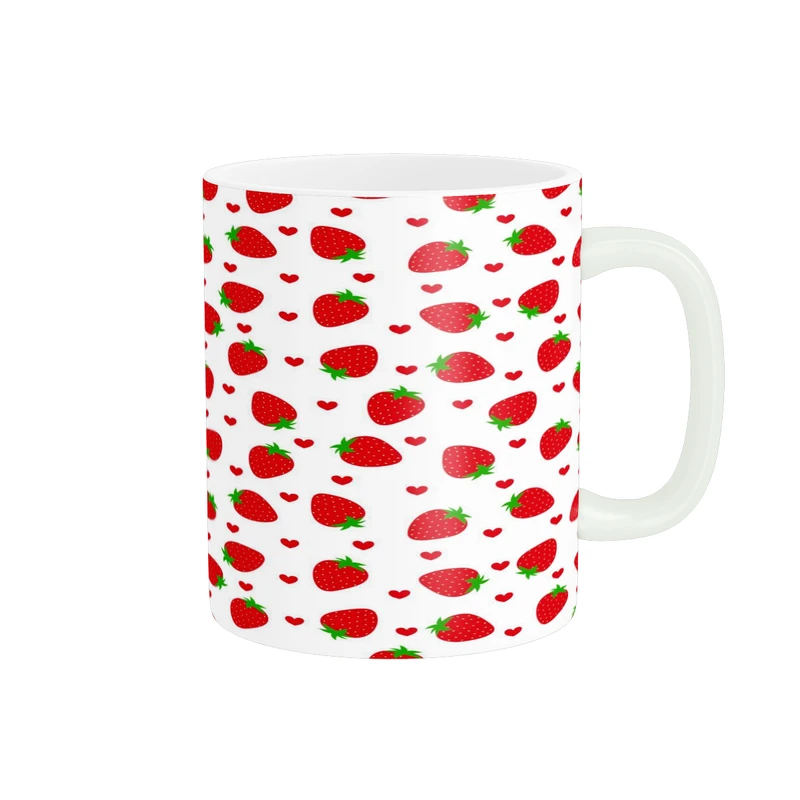 ماگ پادآفرین مدل فانتزی طرح توت فرنگی خوشمزه کد p9911