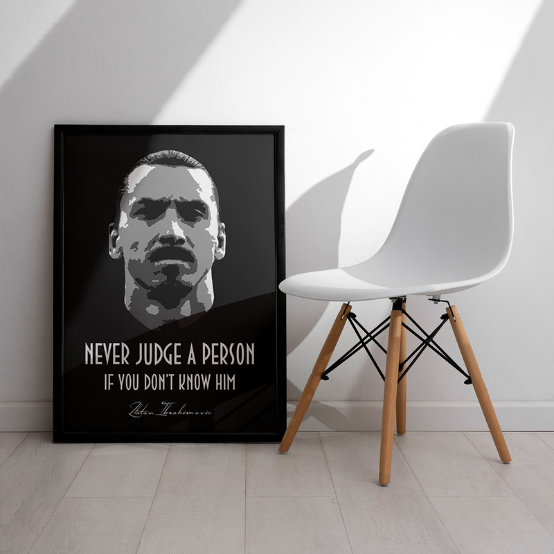 تابلو مدل دیواری طرح زلاتان ابراهیموویچ Zlatan Ibrahimović کد FD472