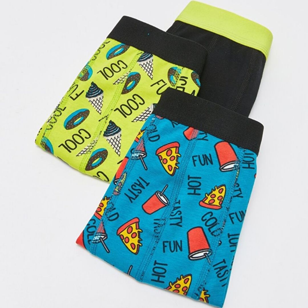 شورت پادار مردانه ال سی وایکیکی مدل S33222Z8 بسته 3 عددی - - 3