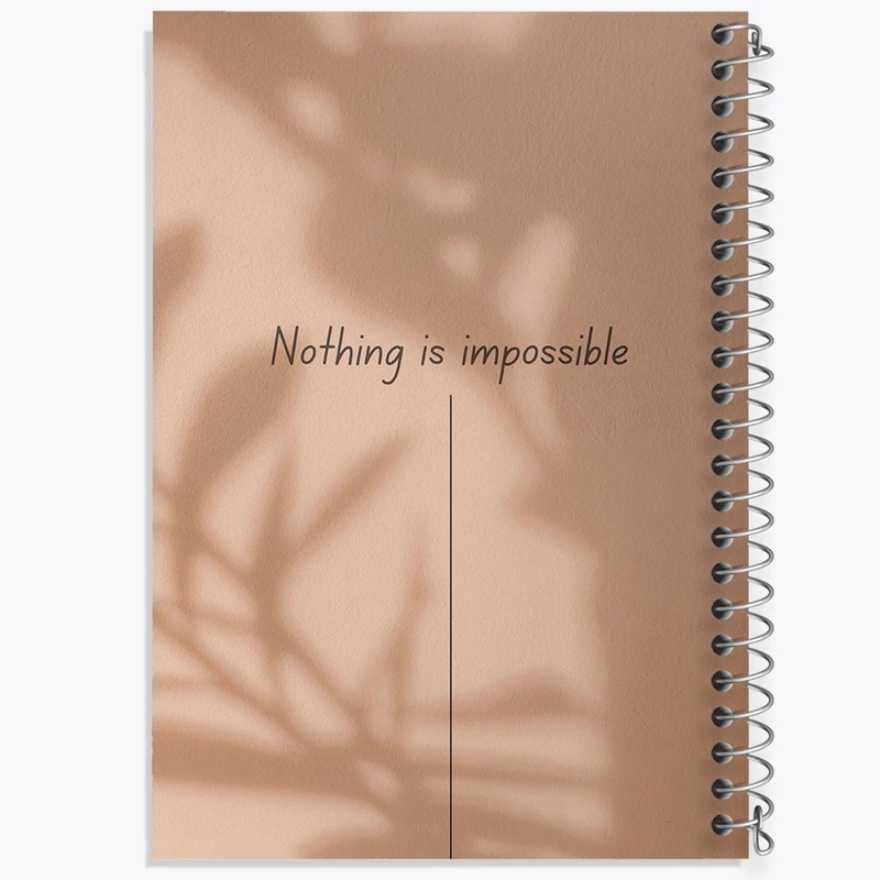 دفتر لیست خرید 50 برگ خندالو طرح Nothing Is Impossible کد F1107
