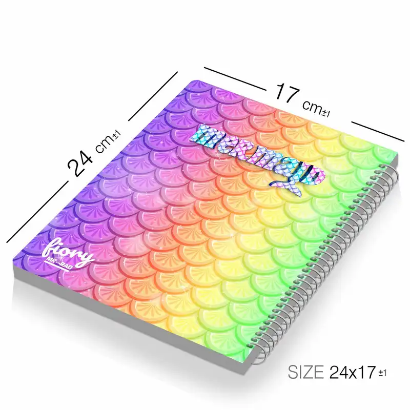 دفتر مشق 50 برگ مستر راد طرح پری دریایی مدل فیوری کد marmaid 1758