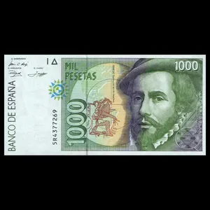 اسکناس تزئینی طرح کشور اسپانیا مدل 1000 پزو UNC