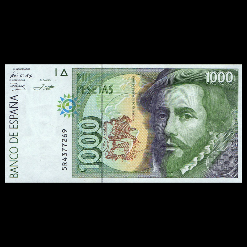 اسکناس تزئینی طرح کشور اسپانیا مدل 1000 پزو UNC