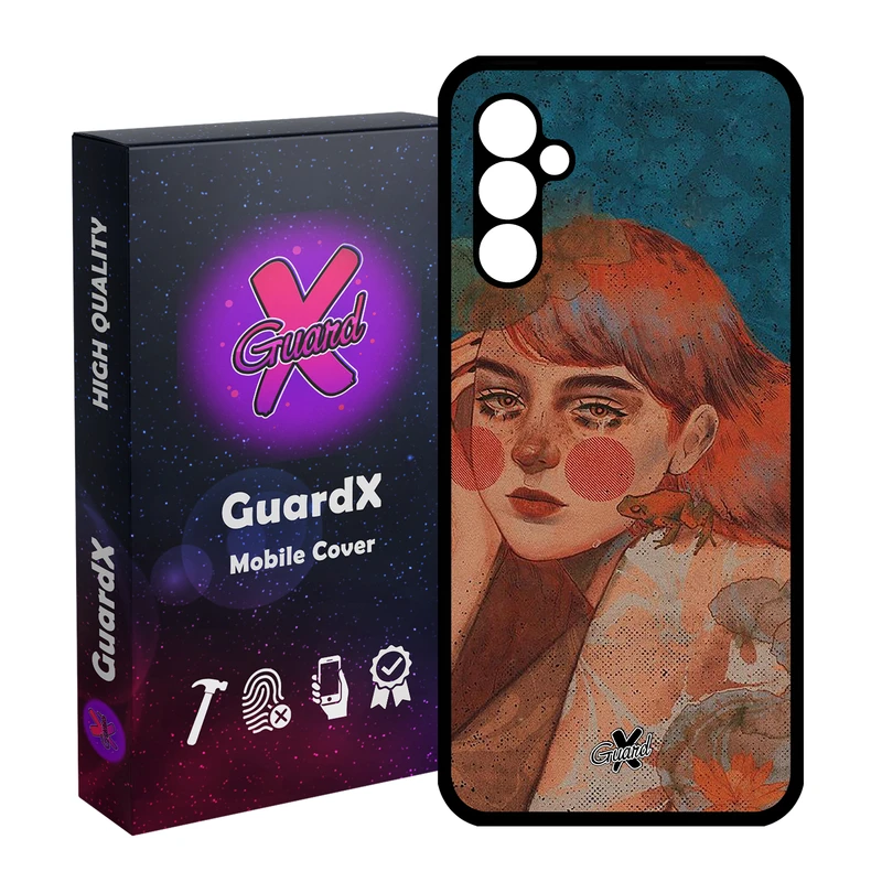 کاور گارد ایکس طرح Girl مدل Glass10330 مناسب برای گوشی موبایل سامسونگ Galaxy A24/A24 4G/M34 5G