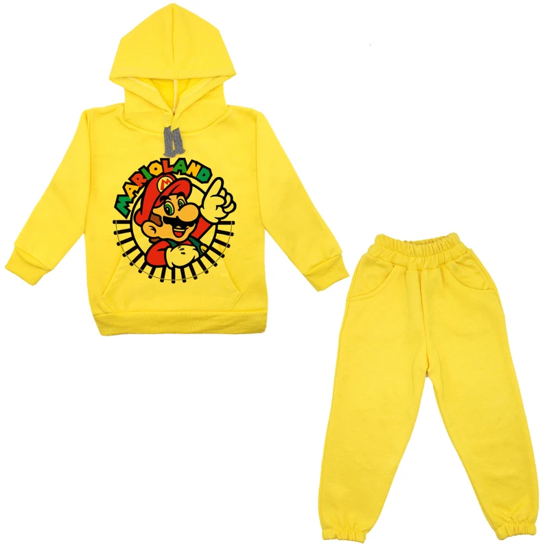 ست هودی و شلوار پسرانه مدل قارچ خور A48