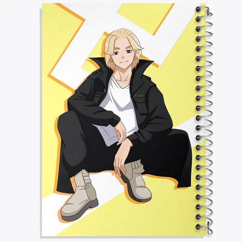 دفتر ژورنال نویسی 50 برگ خندالو مدل نقطه ای طرح مایکی انیمه توکیو ریونجرز Tokyo Revengers کد 10578