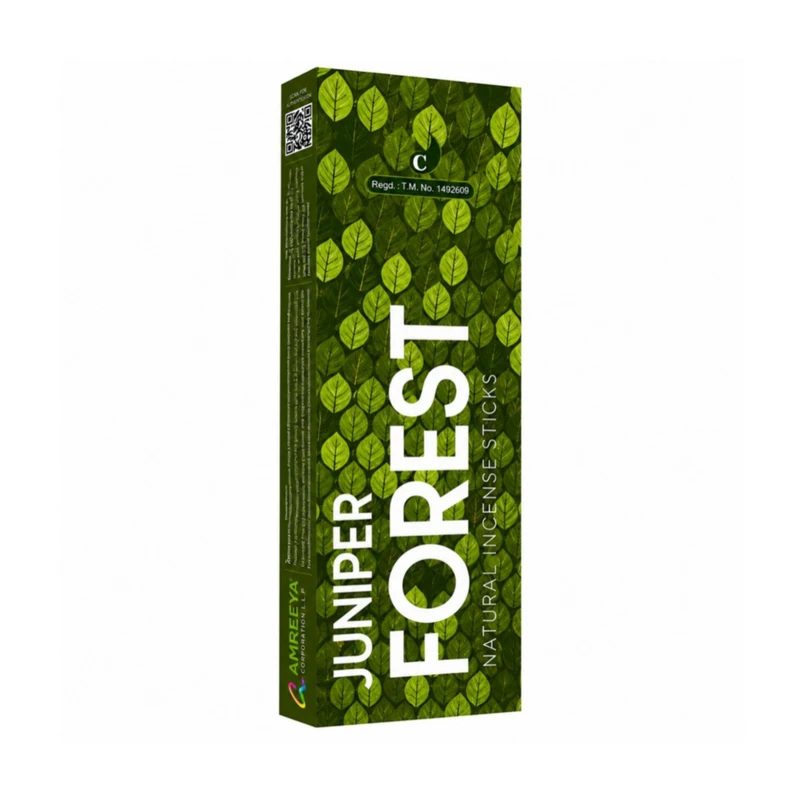 عود دست‌ساز آمریا مدل جنگل جونیپر فارست جونیپر JUNIPER FOREST رایحه جنگل بسته 25 عددی