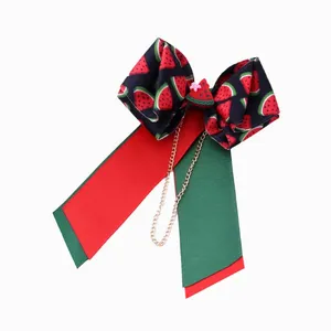 گیره مو زنانه مدل انبری آویزدار طرح هندوانه