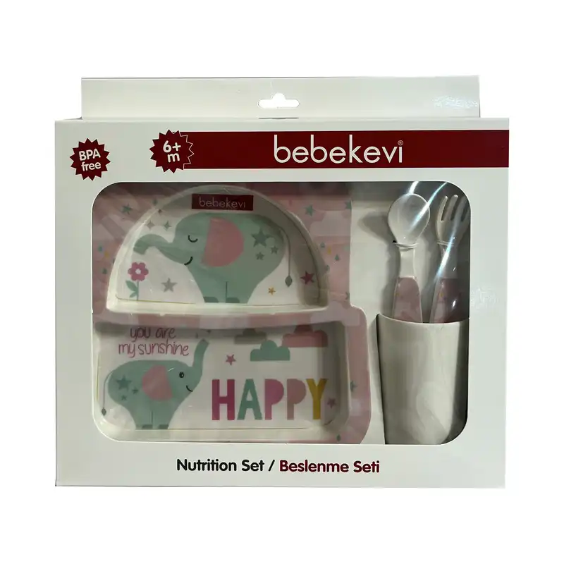 ست ظرف غذا کودک ببک اوی مدل Bk9342 مجموعه 4 عددی