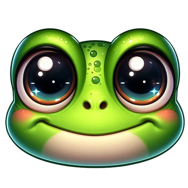 استیکر پارچه و لباس پاد آفرین طرح قورباغه بامزه کد 904