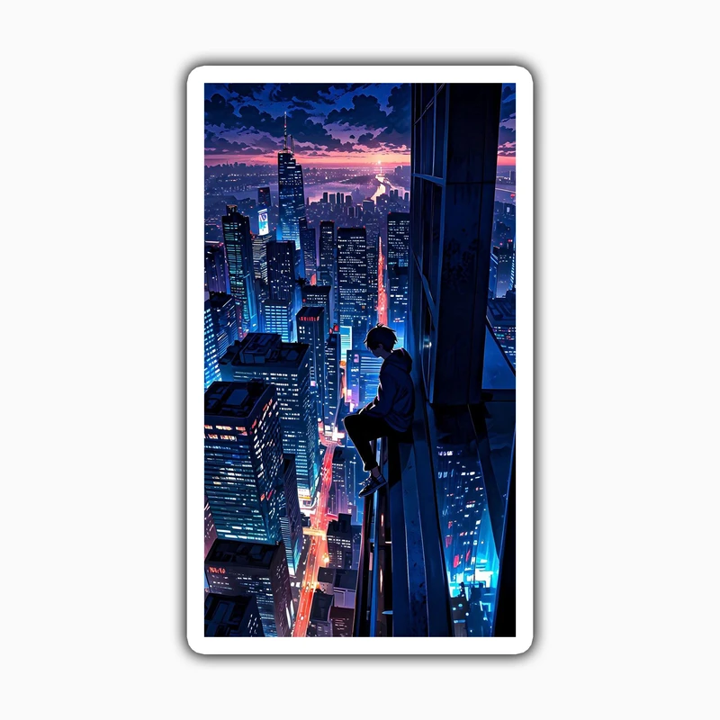 استیکر لپ تاپ و موبایل بووم طرح پسرانه کد LM9