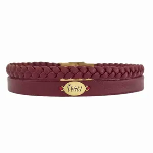 دستبند طلا 18 عیار زنانه لیردا مدل کلمه wild 6700