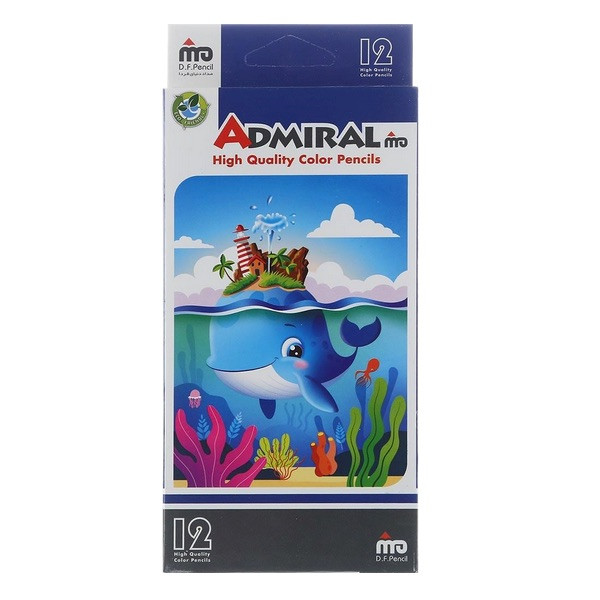 مداد رنگی 12 رنگ آدمیرال طرح Under The sea