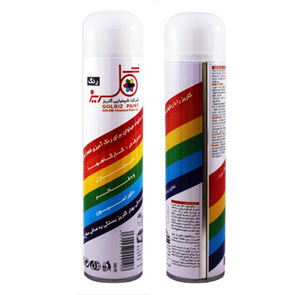 اسپری رنگ سفید براق گلریز مدل 300 میلی لیتر بسته 2 عددی اسپری رنگ سفید براق گلریز مدل 300 میلی لیتر بسته 2 عددی