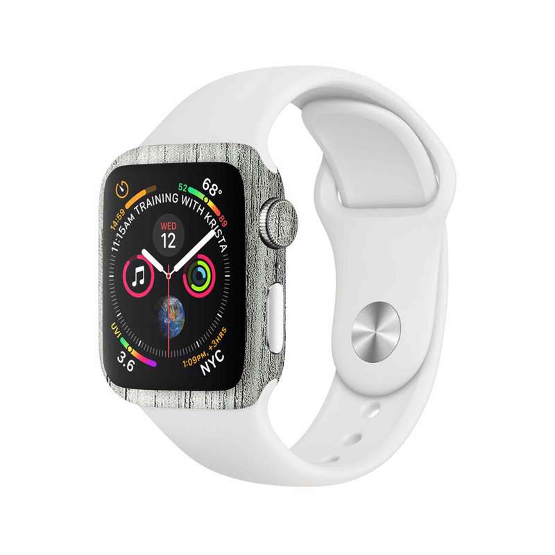 برچسب ماهوت طرح White_Wood مناسب برای اپل واچ Watch 4 40mm