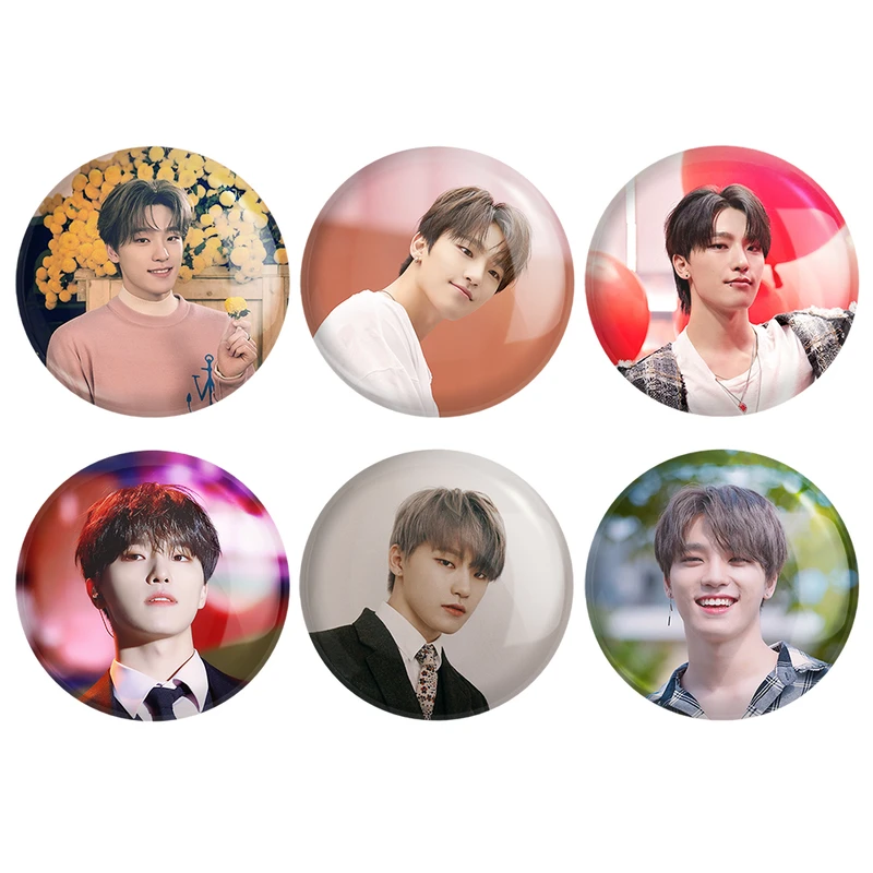 مگنت خندالو طرح دینو گروه سونتین Seventeen کد 1302B مجموعه 6 عددی