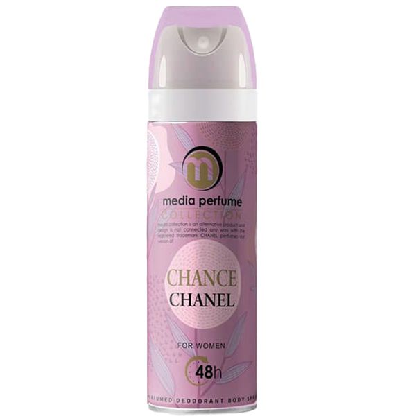 اسپری بدن زنانه مدیا مدل CHANEL CHANCE حجم 200 میلی لیتر