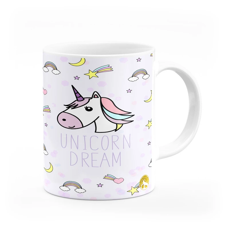 ماگ هومرو طرح یونیکورن اسب تک شاخ مدل MG9628