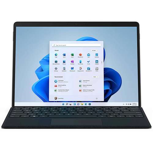 تبلت مایکروسافت مدل Surface Pro 8 ظرفیت 256 گیگابایت و رم 8 گیگابایت به همراه کیبورد Signature Black و قلم Slim Pen 2