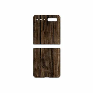 MAHOOT Dark-Walnut-Wood Cover Sticker for Samsung Galaxy Z Flip
