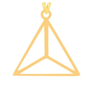 آویز گردنبند طلا 18 عیار زنانه کرابو مدل شکل هندسی Kr31631