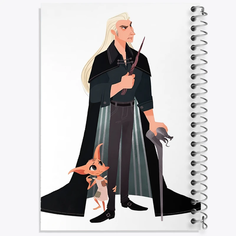 دفتر نقاشی 50 برگ خندالو طرح لوسیوس هری پاتر (Harry Potter) کد N2457