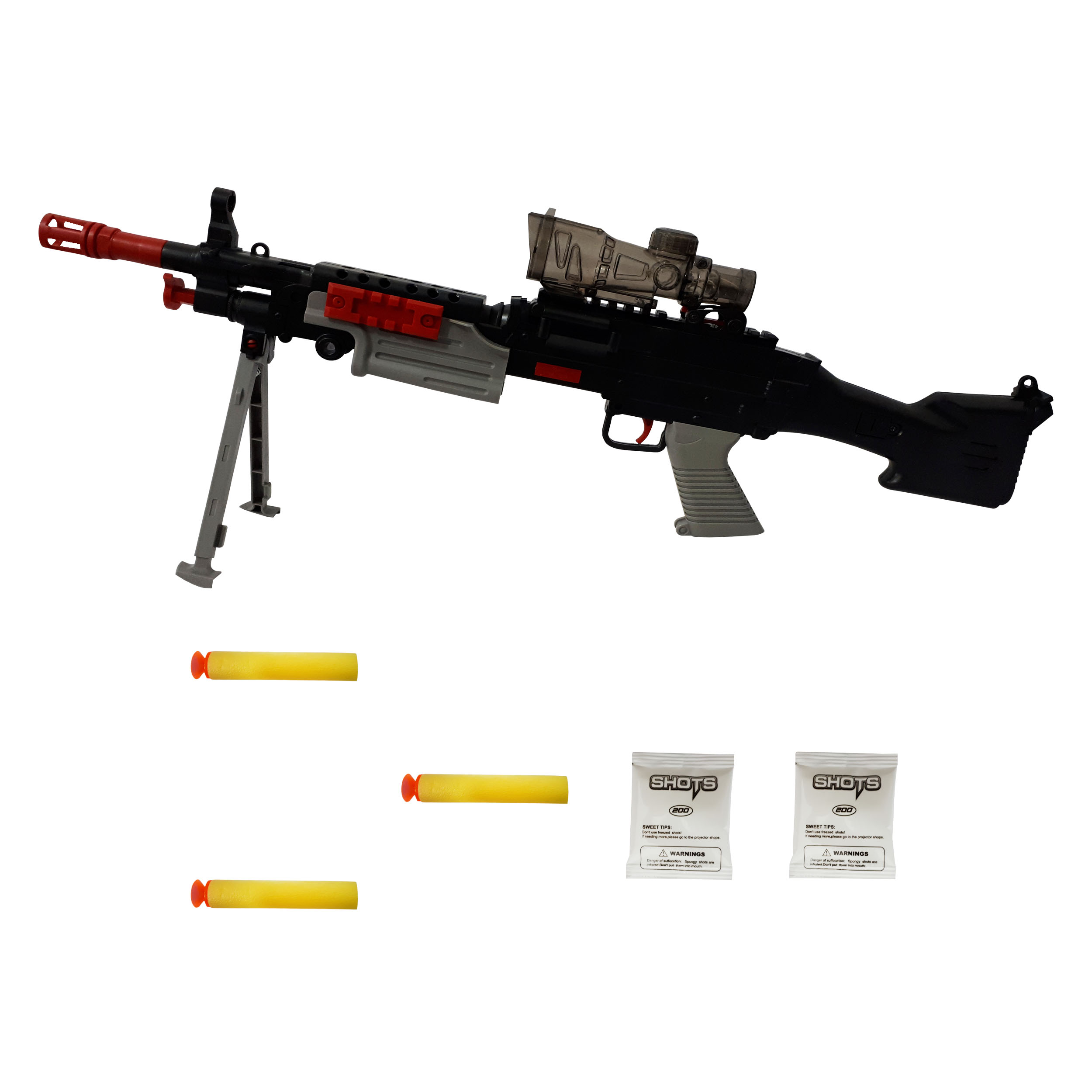 تفنگ بازی یانگ کای طرح اسنایپر مدل M249 کد 061 مجموعه 6 عددی