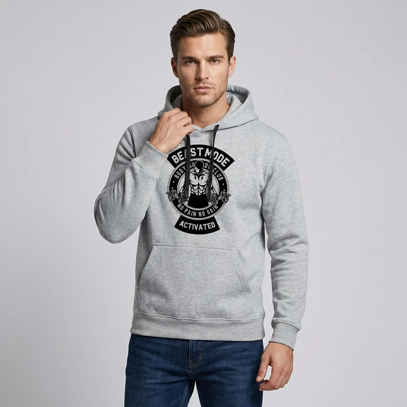 هودی مردانه مدل بدنسازی کد B536