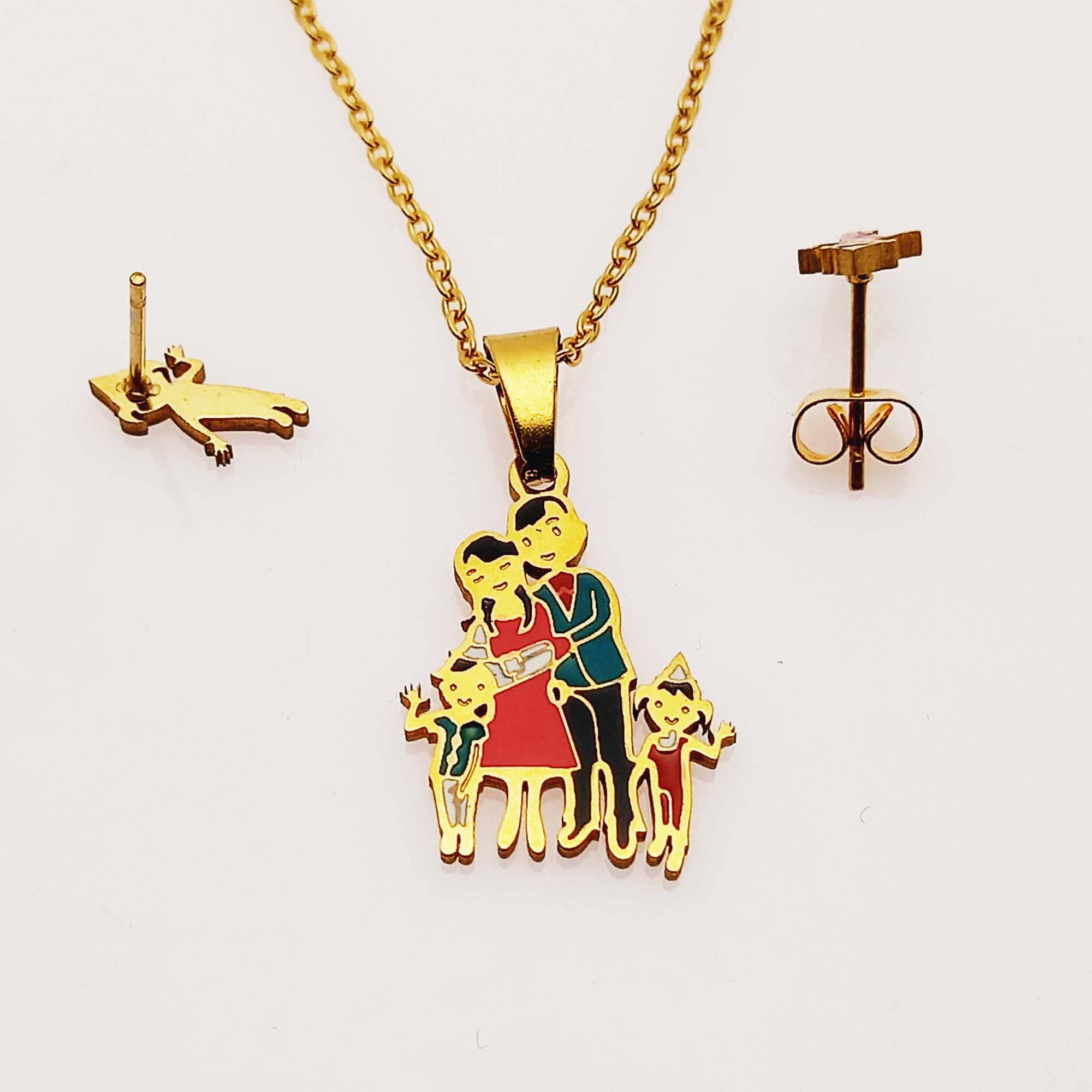 نیم ست دخترانه طرح خانواده مدل 478NSD نیم ست دخترانه طرح خانواده مدل 478NSD