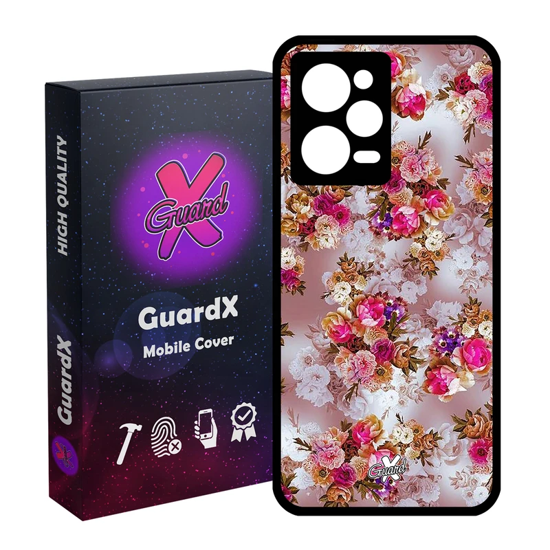 کاور گارد ایکس طرح گل مدل Glass10333 مناسب برای گوشی موبایل شیائومی Redmi Note 12 Pro 5G/Poco X5 Pro 5G/Note 12 Pro Pro speed