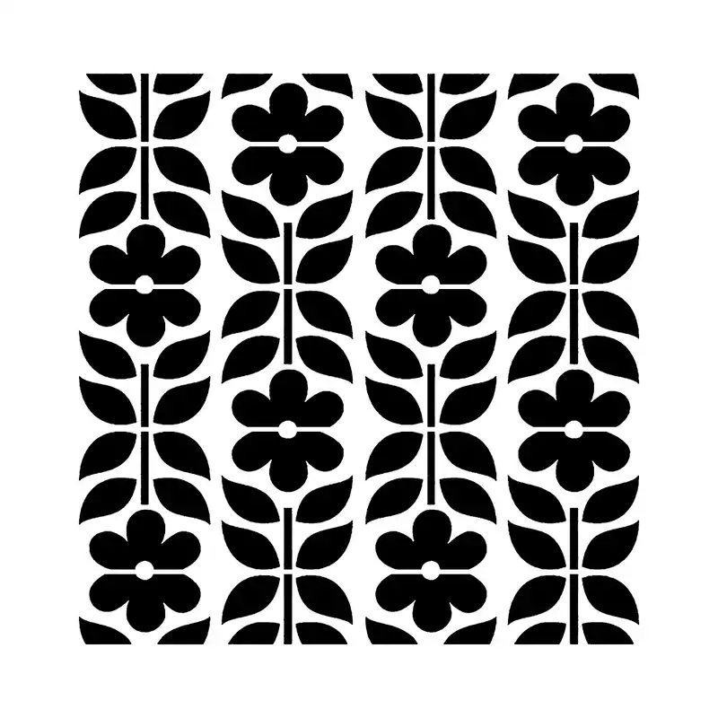 شابلون باتیس آرت طرح گل کد 50-468