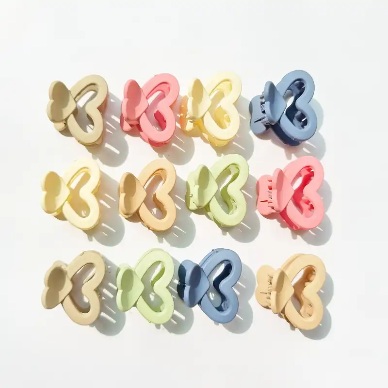 کلیپس مو زنانه مدل فانتزی قلبی کد 1767 بسته دو عددی